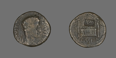 Coin Portraying Emperor Augustus