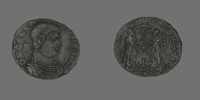 Coin Portraying Emperor Decentius