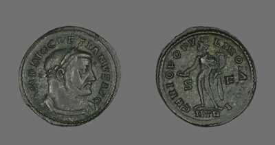 Coin Portraying Emperor Diocletian