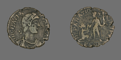 Coin Portraying Emperor Gratian