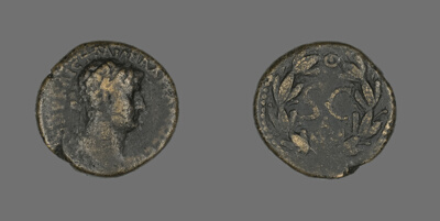 Coin Portraying Emperor Hadrian
