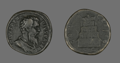 Coin Portraying Emperor Pertinax