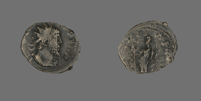 Coin Portraying Emperor Tetricus