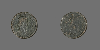 Coin Portraying Emperor Valentinian II