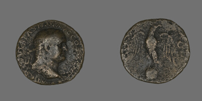 Coin Portraying Emperor Vespasian