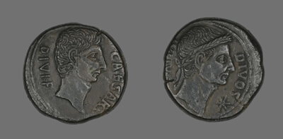 Coin Portraying Julius Caesar