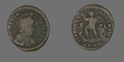 Coin Portraying the Emperor Theodosius