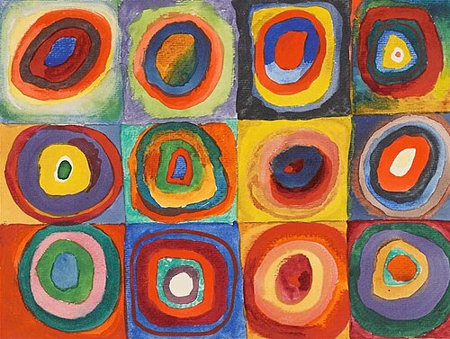 Color Study, Squares with Concentric Circles