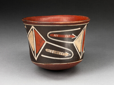 Cup with Diamond-Shape Geomeric Motifs