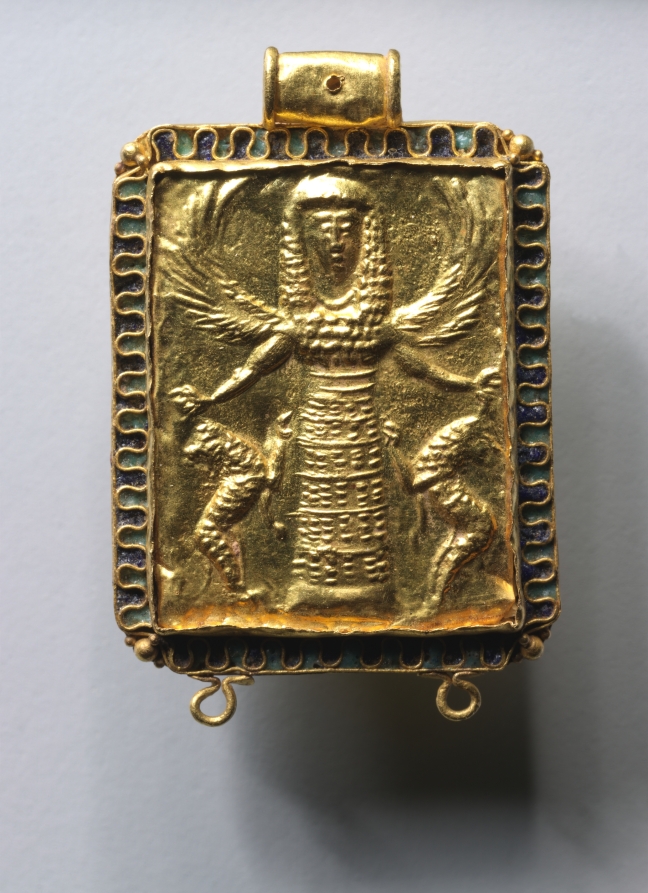Daedalic Pendant with Potnia Theron (Mistress of the Animals)