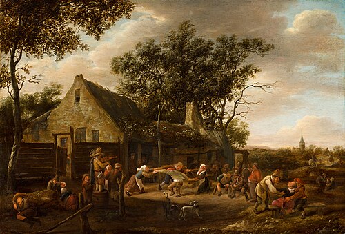 Dancing Peasants before an Inn