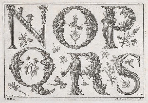 Decorated Roman alphabet