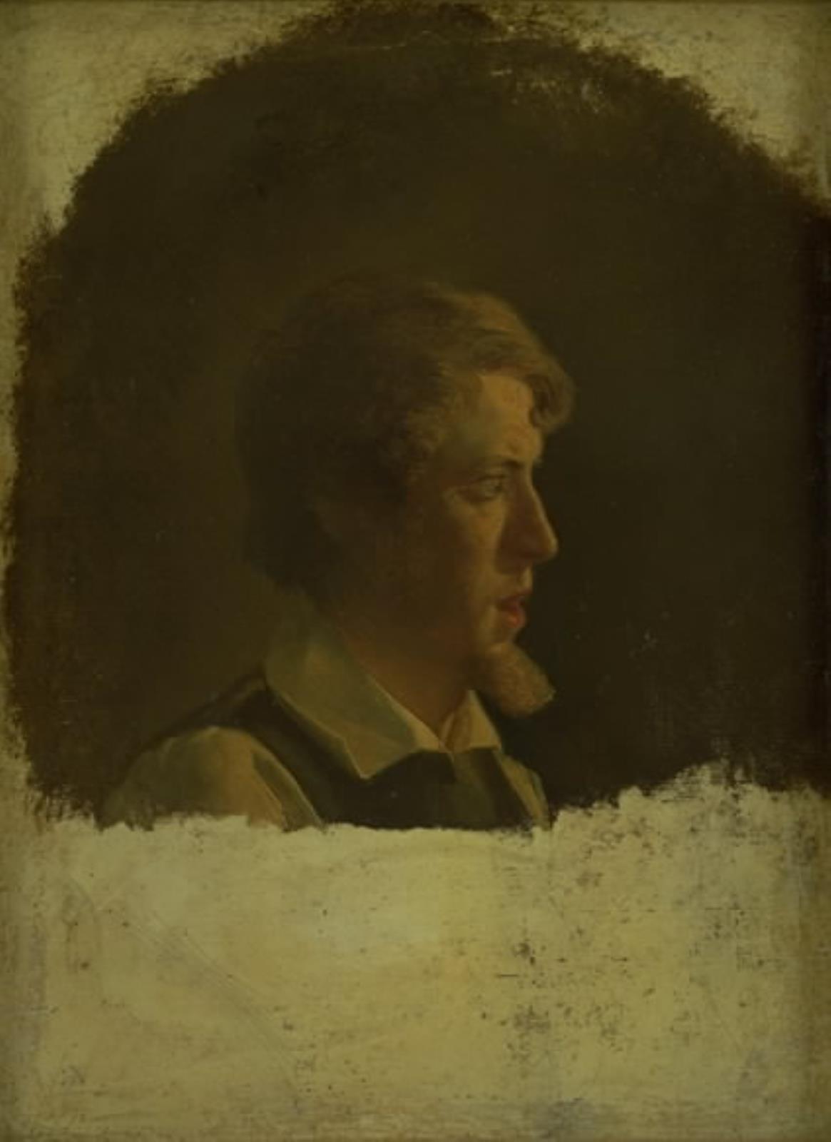 Den tyske maler Hermann Kaufmann. Studiehoved