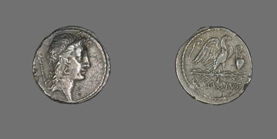 Denarius (Coin) Depicting the Genius Populi Romani