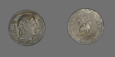 Denarius (Coin) Depicting the God Apollo