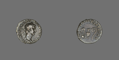 Denarius (Coin) Portraying Emperor Nerva