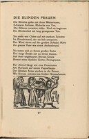 Die Blinden Frauen (The Blind Women) (in-text plate) from mock-up of Georg Heym: Umbra Vitae (Georg Heym: Shadow of Life)