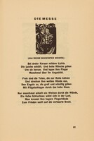 Die Messe (The Mass) (headpiece, page 61) from Georg Heym: Umbra Vitae (Georg Heym: The Shadow of Life)
