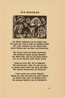Die Morgue (The Morgue) (headpiece, page 5) from Georg Heym: Umbra Vitae (Georg Heym: The Shadow of Life)
