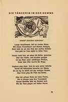 Die Tänzerin in der Gemme (The Dancer in the Cameo) (headpiece, page 55) from Georg Heym: Umbra Vitae (Georg Heym: The Shadow of Life)