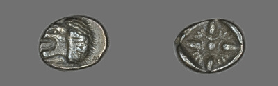 Diobol (Coin) Depicting a Lion