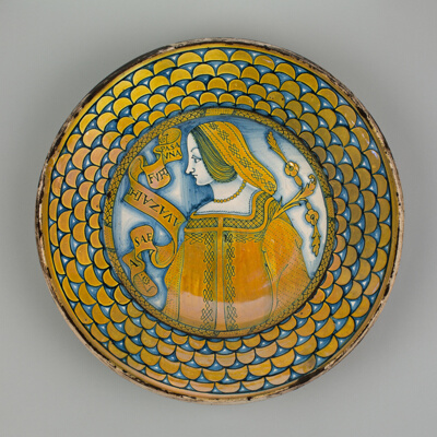 Display Plate with Female Bust
