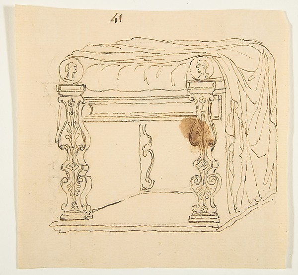Drawing After an Antique Tabouret