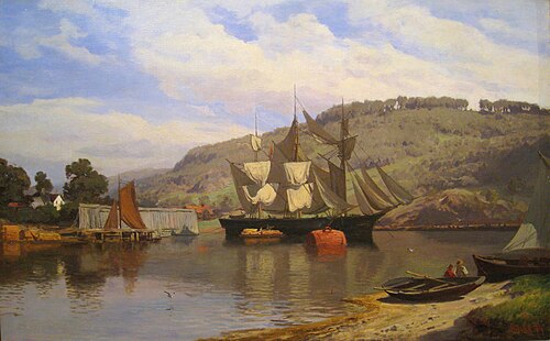 Drying the sails