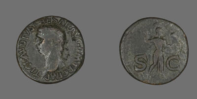 Dupondius (Coin) Portraying Emperor Claudius