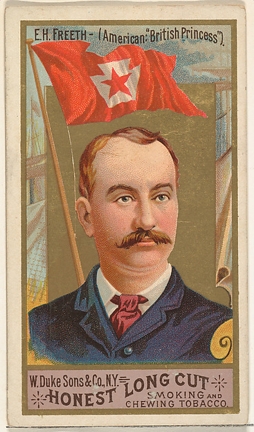 E.H. Freeth, from the Sea Captains series (N127) issued by Duke Sons & Co. to promote Honest Long Cut Tobacco