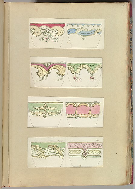 Eight Designs for Decorated Cups