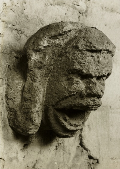 Ely Cathedral: Head in South Nave Triforium
