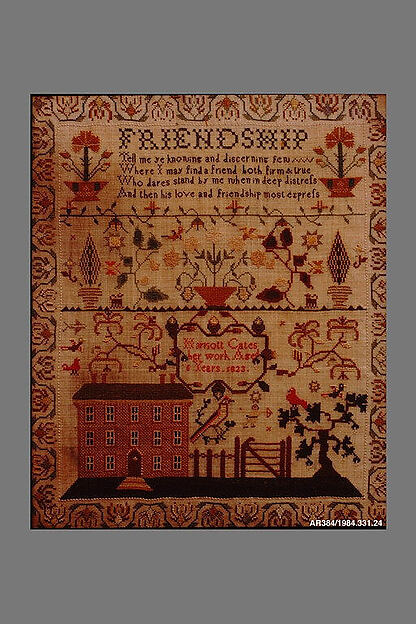 Embroidered sampler