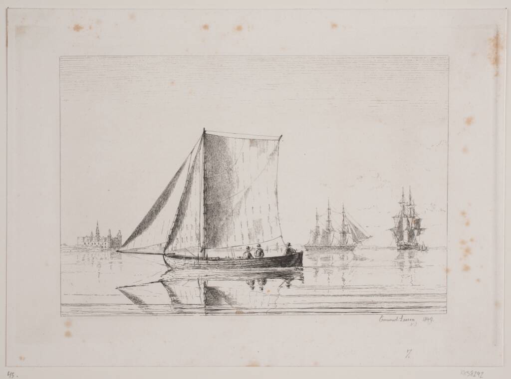 En lodsbåd ved Kronborg