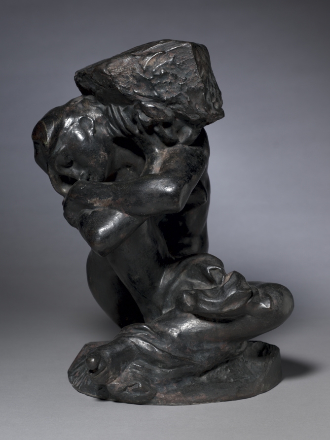 Fallen Caryatid Carrying Her Stone