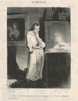 Femme de lettre humanitaire se livrant sur l'homme ...