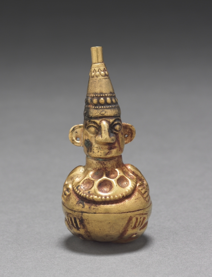 Figural Flask