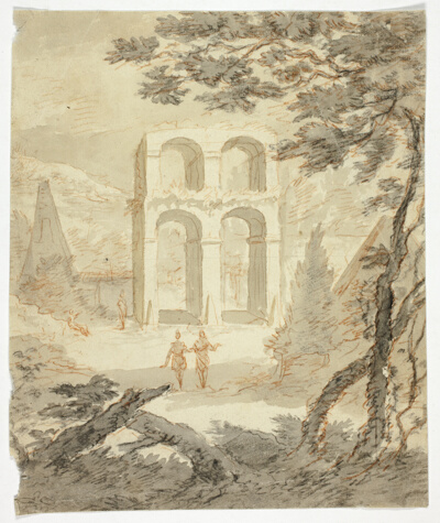Figures Among Classical Ruins