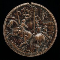 Filippo Maria Visconti Riding in a Mountainous Landscape [reverse]