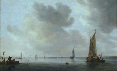 Fishing Boats off an Estuary