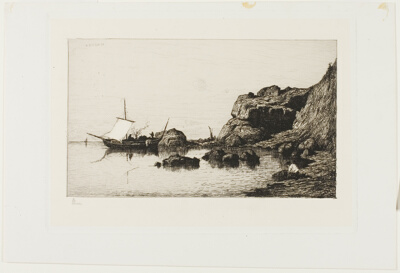 Fishing Craft near the Cliffs at Collioure