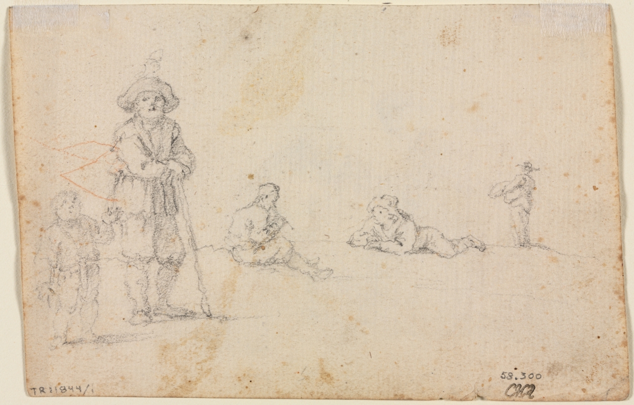 Five Figure Studies (verso)