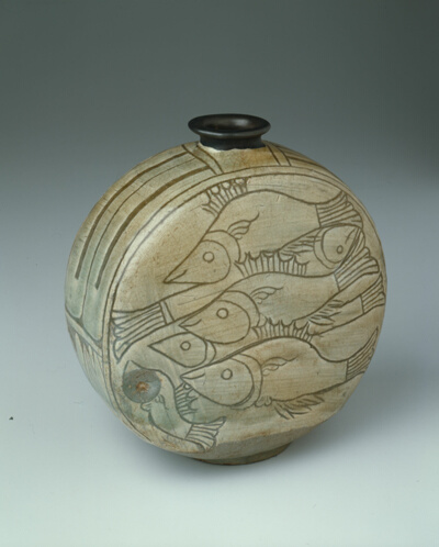 Flask with Fish