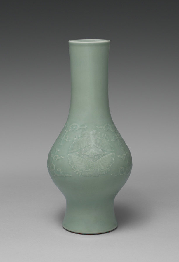 Flower Vase with Butterflies