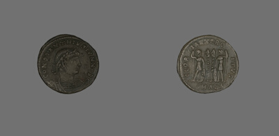 Follis (Coin) Portraying Emperor Constantine II as Caesar