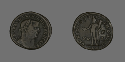 Follis (Coin) Portraying Emperor Galerius