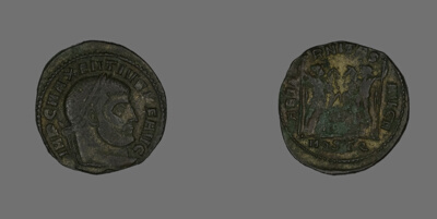 Follis (Coin) Portraying Emperor Maxentius