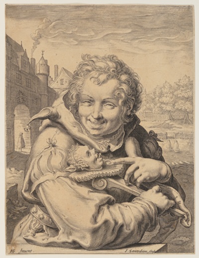 Fool Holding a Staff