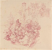 Fortified Castle on a High Cliff