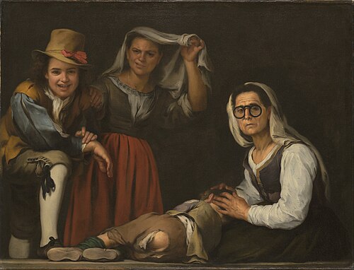 Four Figures on a Step